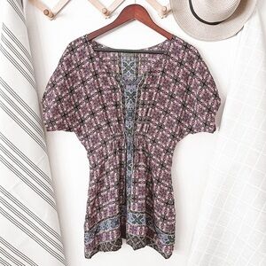 Anthropologie Fei Pensethelia Silk Tunic Top